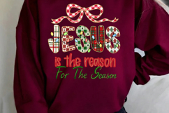 Jesus Is The Reason For The Season PNG, Christian Christmas Product Image 3