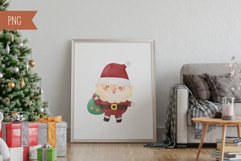 Christmas watercolor clipart kawaii clipart Merry christmas Product Image 8