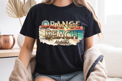 Orange Beach Alabama PNG, Vintage Gulf Coast Sublimation Product Image 8