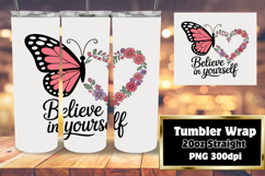 FASHIONABLE 20oz Tumbler PNG Design , Butterfly Product Image 1