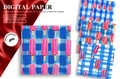 4 of July Patriotic Pattern Background America USA Wallpaper Product Image 1