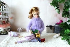 Miniature train, dollhouse nursery BJD doll toy digital down Product Image 8