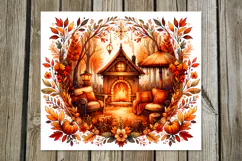 Golden Autumn, Fall | Skinny Tumbler Sublimation design P2 Product Image 4