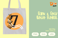 Fern &amp; Folk Boho Floral Monogram Product Image 1