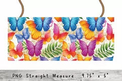 Butterfly Watercolor 16 oz Tumbler Wrap Libbey Glass Can Product Image 2