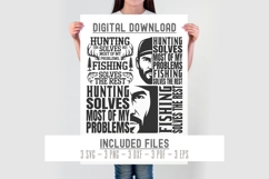 Hunting solves most of my problems svg | hunting svg png dxf Product Image 2