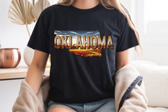 Oklahoma State PNG, Vintage Buffalo Plains Sublimation Product Image 8
