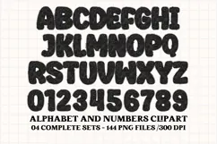 Neon Glitter Alphabet png clipart,neon glitter letter doodle Product Image 2