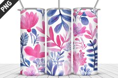 Flowers Tumbler Wrap | Sublimation Design | Tumble PNG Product Image 5
