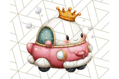 Royal Carriage & Princess Vehicle PNG Clipart for Fairytales Product Image 4