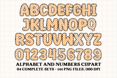 Fall Autumn Alphabet png clipart, fall autumn letters doodle Product Image 2