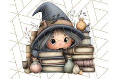 Spooky Little Witches Halloween Clipart PNG Product Image 4