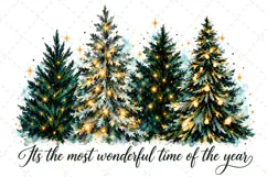 It's The Most Wonderful Time Of The Year PNG, Christmas Tree Product Image 1