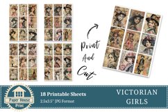 Vintage Victorian Girls Scrapbooking Paper Product Image 8