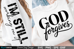 God Forgives Quote sleeve svg design, god forgives svg Product Image 1