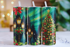 Merry Christmas Tumbler Wrap | Christmas Wrap Product Image 2