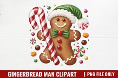 Gingerbread Man Clipart PNG Product Image 1