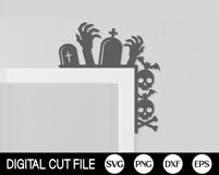 Halloween Door Trim Bundle, Halloween Door Corner Decor SVG Product Image 7