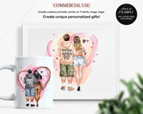 Curvy Couple Clipart Portrait Creator Product Image 6