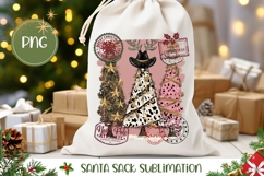 Christmas Trees Santa Sack Sublimation, Christmas Tree Print Product Image 1