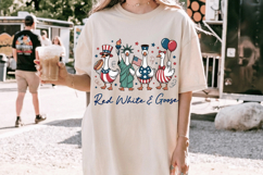 Patriotic Funny Goose PNG T-Shirt|4th of July PNG Sublimatio Product Image 3