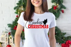 Cowboy Christmas SVG, PNG Cut file Howdy Printable Design Product Image 5