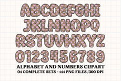 Valentine Alphabet Clip Art, valentines day letters doodle Product Image 2