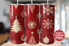 Christmas Red Tumbler | Christmas Tumbler Wrap Product Image 1