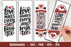 Bright Love Bookmark svg png Product Image 1