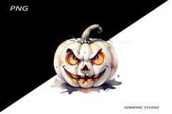 Halloween white Pumpkin Clipart Product Image 1