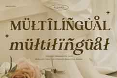 Algirae - Modern Ornamental Serif Product Image 8
