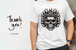 Flaming Skull Vector Illustration Product Image 5