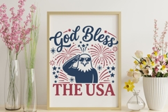 God Bless The Usa Svg, USA Eagle Svg, Fourth Of July Svg. Product Image 9