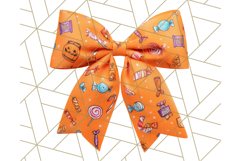 Halloween Bow Clipart, Bright Holiday Ribbon PNG Product Image 4