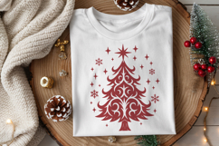 Gothic Christmas Tree SVG | Ornamental Tree &amp; Stained Glass Product Image 8