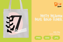 Misty Meadow Muse Boho Floral Monogram Product Image 1