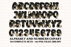 Christmas Alphabet png clipart, christmas letters doodle Product Image 2