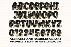 Christmas Alphabet png clipart, christmas letters doodle Product Image 2