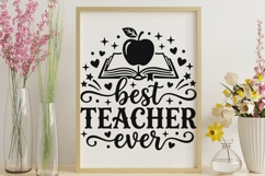 Best Teacher Ever Svg, Back To School Svg, Appreciation Svg. Product Image 9