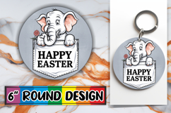 Unique Circle Designs for Gifts PNG, Easter Animals Product Image 1