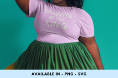 Daughter of the King | Faith-Based PNG Design | Bible Verse Product Image 5