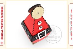 Christmas_gift_box_V6 - laser cut file - Glowforge ready SVG Product Image 8