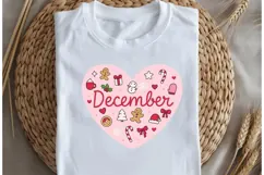 December heart png design for T-shirts Product Image 5