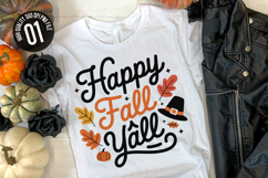 Happy Fall Y&#039;all - Autumn t-shirt Design Product Image 1