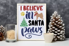 I believe in santa paws SVG, Christmas Dog SVG Product Image 3