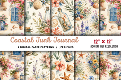 Coastal Junk Journal Pages JPG Product Image 1