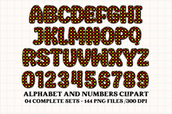 Happy Mouse Alphabet Clipart, happy mouse letters doodle Product Image 2