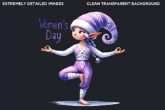 International womens day Clipart, Elf clipart, fantasy Product Image 2