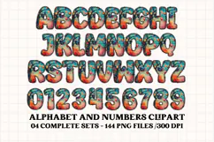 Christmas Alphabet png clipart, christmas letters doodle Product Image 2