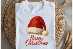 Oil painted Santa hat png design for T-shirts Product Image 5